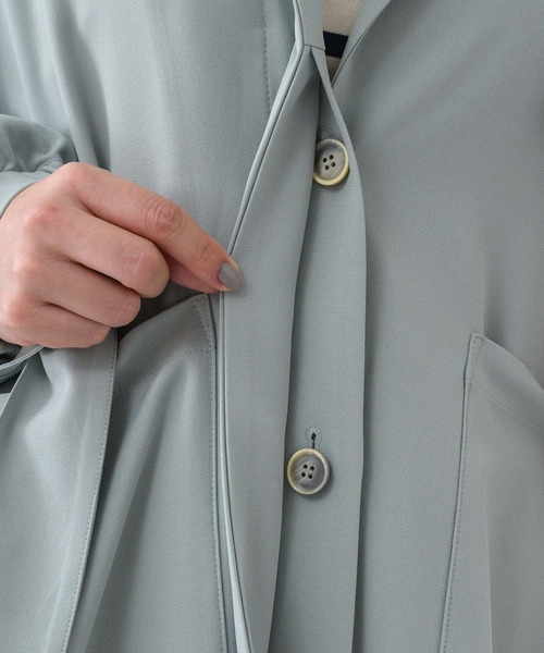 KATHARINE ROSS（キャサリンロス）の「【KATHARINE ROSS】カラーライトトレンチ（トレンチコート・レディース・ピンク/アイボリー/ミント・MEDIUM）」の7枚目の写真