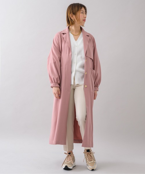 KATHARINE ROSS（キャサリンロス）の「【KATHARINE ROSS】カラーライトトレンチ（トレンチコート・レディース・ピンク/アイボリー/ミント・MEDIUM）」の22枚目の写真