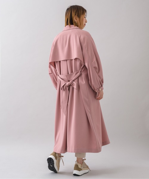 KATHARINE ROSS（キャサリンロス）の「【KATHARINE ROSS】カラーライトトレンチ（トレンチコート・レディース・ピンク/アイボリー/ミント・MEDIUM）」の18枚目の写真