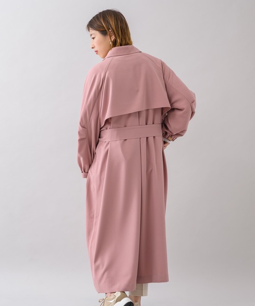 KATHARINE ROSS（キャサリンロス）の「【KATHARINE ROSS】カラーライトトレンチ（トレンチコート・レディース・ピンク/アイボリー/ミント・MEDIUM）」の9枚目の写真