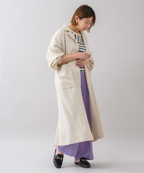 KATHARINE ROSS（キャサリンロス）の「【KATHARINE ROSS】カラーライトトレンチ（トレンチコート・レディース・ピンク/アイボリー/ミント・MEDIUM）」の12枚目の写真