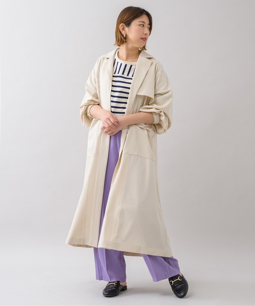 KATHARINE ROSS（キャサリンロス）の「【KATHARINE ROSS】カラーライトトレンチ（トレンチコート・レディース・ピンク/アイボリー/ミント・MEDIUM）」の21枚目の写真