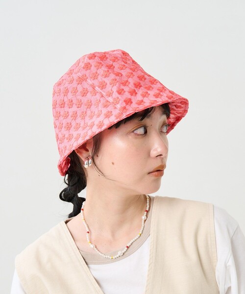 FREAK'S STORE(フリークスストア)の「レースハット(ハット・レディース・ホワイト/ブラック/ピンク・ONE SIZE)」の8枚目の写真