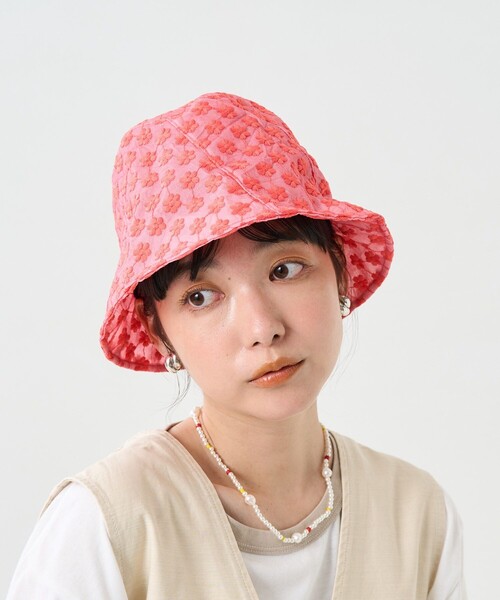 FREAK'S STORE(フリークスストア)の「レースハット(ハット・レディース・ホワイト/ブラック/ピンク・ONE SIZE)」の9枚目の写真