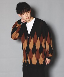 JACKROSE | JE アーガイルスプリングニットカーディガン(ニット/セーター)