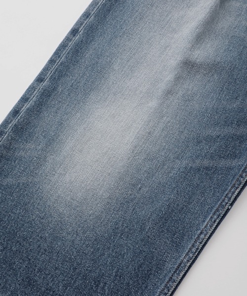 X-girl（エックスガール）の「WIDE TAPERED PANTS/ワイド　テーパード　デニムパンツ（デニムパンツ・レディース・ライトインディゴブルー/ブラック/インディゴブルー・S/M/XS/MEDIUM/SMALL/X-SMALL）」の16枚目の写真