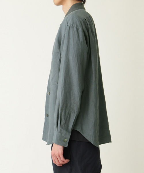トップス MARGARET HOWELL HIGHDENSE SHIRTING LINEN MARGARET HOWELL（マーガレットハウエル）の「HIGHDENSE SHIRTING