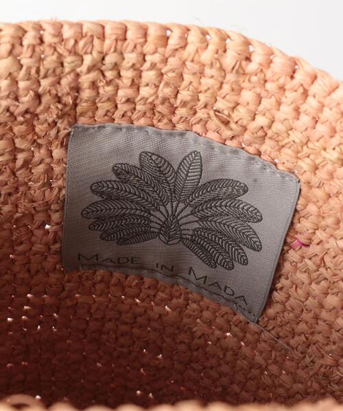 Lepidos（レピドス）の「＜MADE IN MADA＞NAIVO ラフィア バッグ（かごバッグ・レディース・モカ/ライトピンク・FREE）」の6枚目の写真