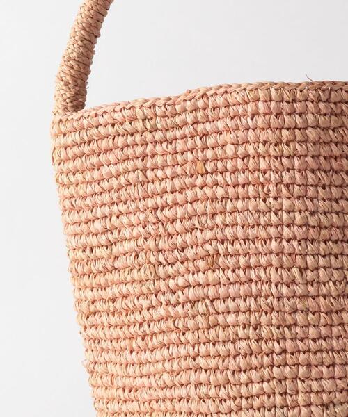 Lepidos（レピドス）の「＜MADE IN MADA＞NAIVO ラフィア バッグ（かごバッグ・レディース・モカ/ライトピンク・FREE）」の8枚目の写真