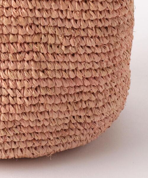 Lepidos（レピドス）の「＜MADE IN MADA＞NAIVO ラフィア バッグ（かごバッグ・レディース・モカ/ライトピンク・FREE）」の9枚目の写真