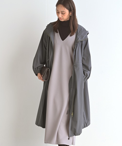 rps（アールピーエス）の「ドロストモッズコート（モッズコート・レディース・チャコールグレー/ライトカーキ/ライトベージュ・M）」の2枚目の写真