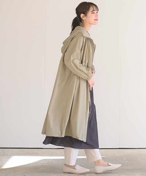 rps（アールピーエス）の「ドロストモッズコート（モッズコート・レディース・チャコールグレー/ライトカーキ/ライトベージュ・M）」の9枚目の写真