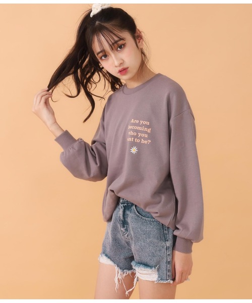 ANAP GｉRL（アナップガール）の「ハイウエストクラッシュショートパンツ（その他パンツ・キッズ・ホワイト/ライトブルー/ブラック・S/M/XS）」の21枚目の写真