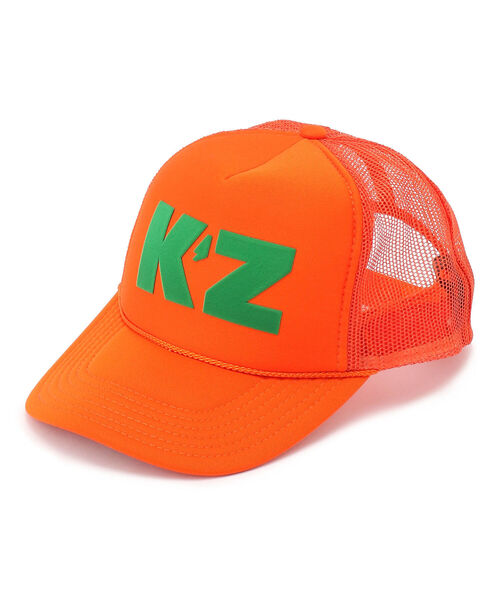 KaneZ（ケインズ）の「KaneZ/ケインズ/KZ MESH CAP/メッシュキャップ（キャップ・メンズ・オレンジ/グリーン・FREE）」の2枚目の写真
