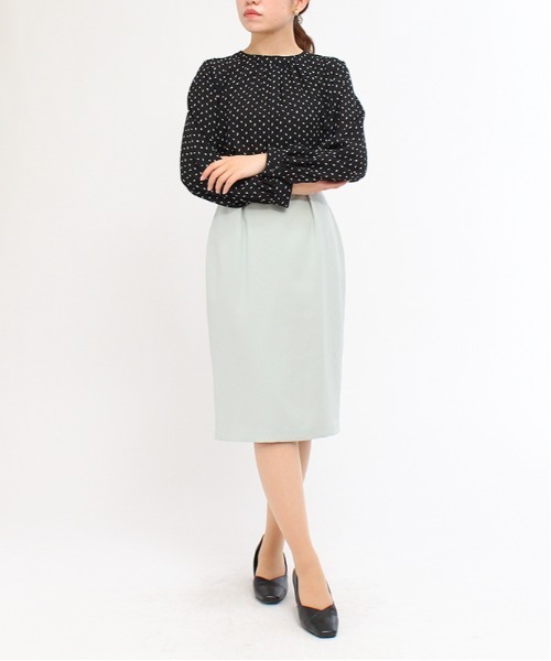 TRUDEA(トルディア)の「ビット使いタイトスカート(スカート・レディース・モカ/ブラック/ミント・LARGE/SMALL/MEDIUM)」の7枚目の写真