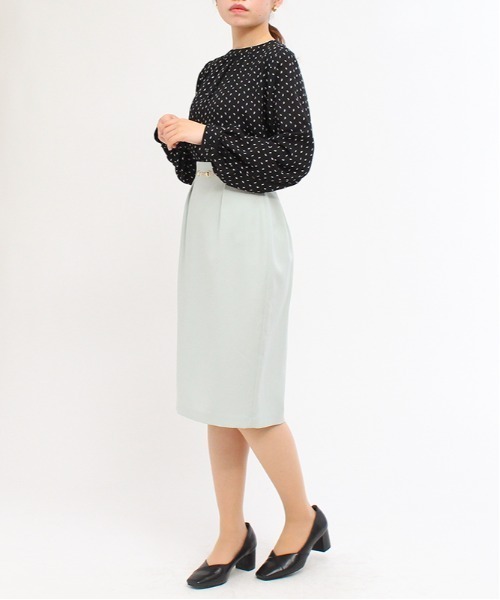 TRUDEA(トルディア)の「ビット使いタイトスカート(スカート・レディース・モカ/ブラック/ミント・LARGE/SMALL/MEDIUM)」の8枚目の写真