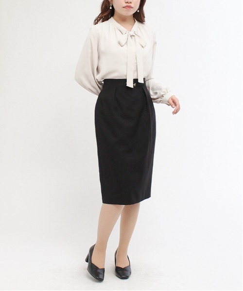 TRUDEA(トルディア)の「ビット使いタイトスカート(スカート・レディース・モカ/ブラック/ミント・LARGE/SMALL/MEDIUM)」の15枚目の写真