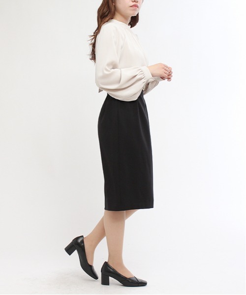 TRUDEA(トルディア)の「ビット使いタイトスカート(スカート・レディース・モカ/ブラック/ミント・LARGE/SMALL/MEDIUM)」の17枚目の写真