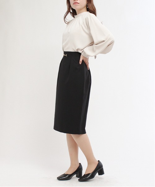 TRUDEA(トルディア)の「ビット使いタイトスカート(スカート・レディース・モカ/ブラック/ミント・LARGE/SMALL/MEDIUM)」の18枚目の写真