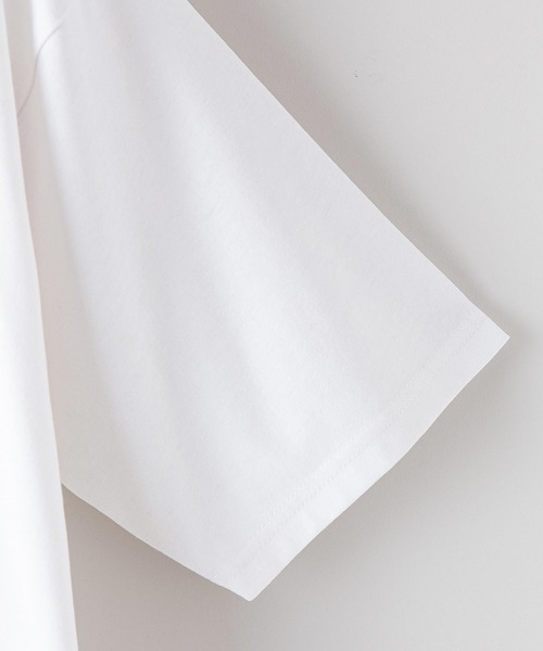 Blue Standard （ブルースタンダード）の「【BLUE STANDARD/ブルースタンダード】汗染みの目立ちにくいTシャツ ゼロステイン　撥水性　 UVカット　キーネックTシャツ（Tシャツ/カットソー・メンズ・ホワイト/チャコールグレー/ブラック/ネイビー/グレー/オリーブ/サックスブルー/ライトベージュ・SMALL/MEDIUM/LARGE/X-LARGE）」の10枚目の写真