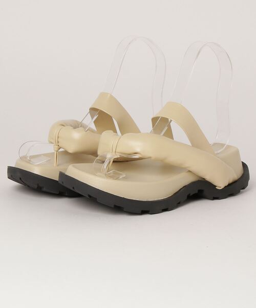 E.TOKYO（イートーキョー）の「E.TOKYO /厚底サンダル ハナオサンダル (XSDD0630)（サンダル・レディース・ホワイト/ブラック・38/36/40/37/39/35）」の5枚目の写真