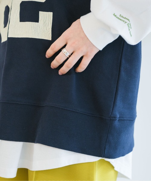 RETRO GIRL(レトロガール)の「ロゴ裏毛BIGノースリ(Tシャツ/カットソー・レディース・ライトグレー/オレンジ/ダークブルー・FREE)」の11枚目の写真