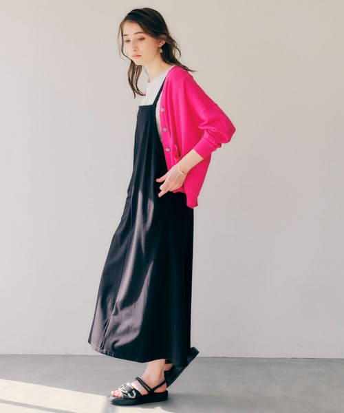 YECCA VECCA（イェッカヴェッカ）の「Ｖネック7分袖カーディガン（カーディガン/ボレロ・レディース・ネイビー/ピンク/ブルー/アイボリー・FREE）」の14枚目の写真