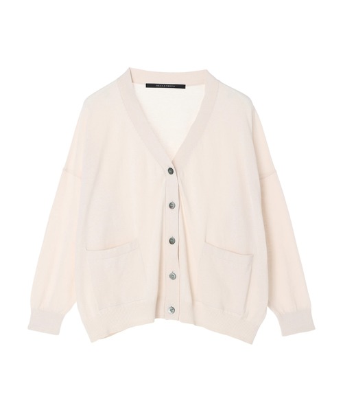 YECCA VECCA（イェッカヴェッカ）の「Ｖネック7分袖カーディガン（カーディガン/ボレロ・レディース・ネイビー/ピンク/ブルー/アイボリー・FREE）」の20枚目の写真