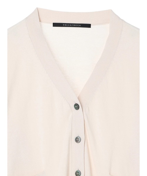 YECCA VECCA（イェッカヴェッカ）の「Ｖネック7分袖カーディガン（カーディガン/ボレロ・レディース・ネイビー/ピンク/ブルー/アイボリー・FREE）」の22枚目の写真