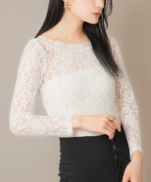 夢展望（ユメテンボウ）の「前後2WAY総レーストップス（Tシャツ/カットソー）」