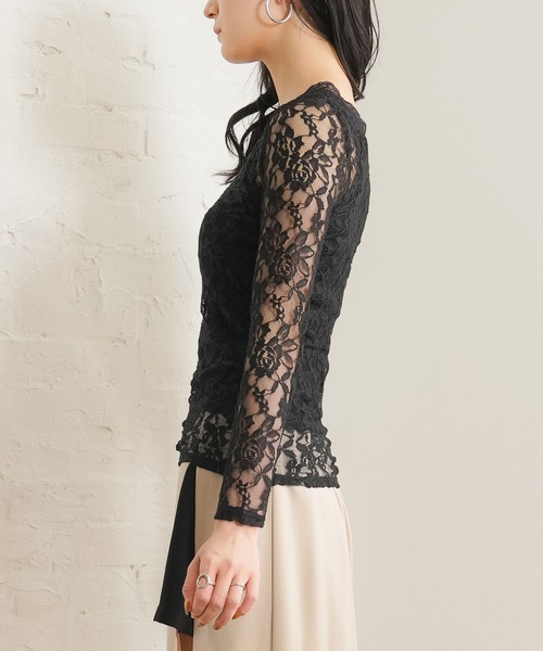 夢展望（ユメテンボウ）の「前後2WAY総レーストップス（Tシャツ/カットソー・レディース・ブラック/ホワイト・LARGE/X-LARGE/XX-LARGE/MEDIUM）」の13枚目の写真