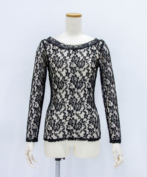 夢展望（ユメテンボウ）の「前後2WAY総レーストップス（Tシャツ/カットソー・レディース・ブラック/ホワイト・LARGE/X-LARGE/XX-LARGE/MEDIUM）」の18枚目の写真