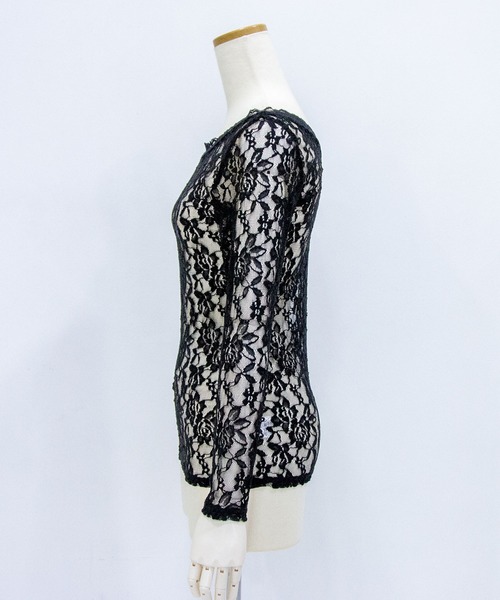 夢展望（ユメテンボウ）の「前後2WAY総レーストップス（Tシャツ/カットソー・レディース・ブラック/ホワイト・LARGE/X-LARGE/XX-LARGE/MEDIUM）」の20枚目の写真