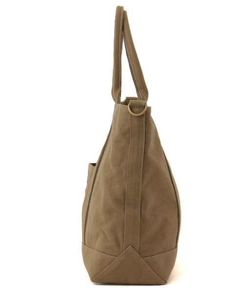 GIORDANO（ジョルダーノ）の「[GIORDANO]ライオン刺繍キャンバストートバッグM (2015年モデル)（トートバッグ・メンズ・ブラック/カーキ/ネイビー/オレンジ/ブラック×ゴールド・FREE）」の14枚目の写真