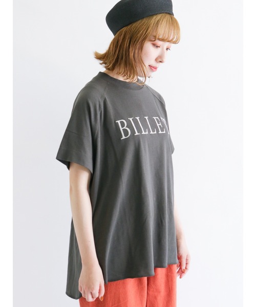 Samansa Mos2(サマンサ モスモス)の「ロゴ刺繍フレンチスリーブTシャツ(Tシャツ/カットソー・レディース・オフホワイト/グリーン/ベージュ/チャコール・フリ-)」の11枚目の写真