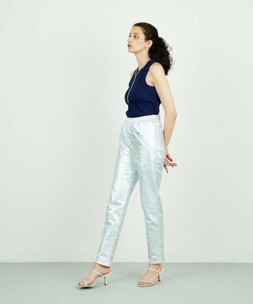 Whim Gazette（ウィムガゼット）の「【THE PAUSE】アメショルブラトップ（タンクトップ・レディース・ネイビー/オフホワイト・FREE）」の19枚目の写真