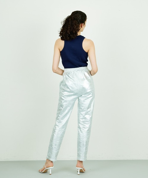 Whim Gazette（ウィムガゼット）の「【THE PAUSE】アメショルブラトップ（タンクトップ・レディース・ネイビー/オフホワイト・FREE）」の3枚目の写真