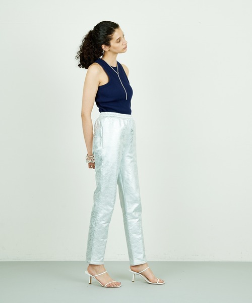 Whim Gazette（ウィムガゼット）の「【THE PAUSE】アメショルブラトップ（タンクトップ・レディース・ネイビー/オフホワイト・FREE）」の7枚目の写真