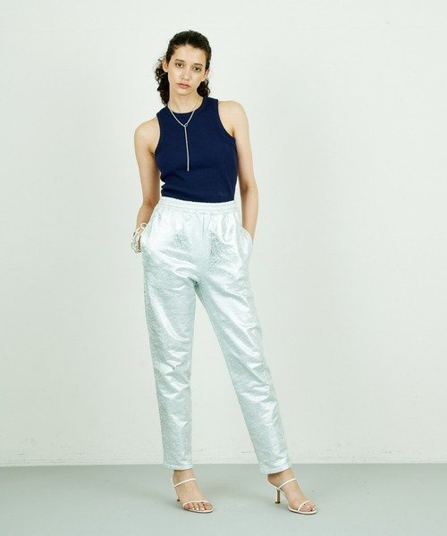 Whim Gazette（ウィムガゼット）の「【THE PAUSE】アメショルブラトップ（タンクトップ・レディース・ネイビー/オフホワイト・FREE）」の4枚目の写真