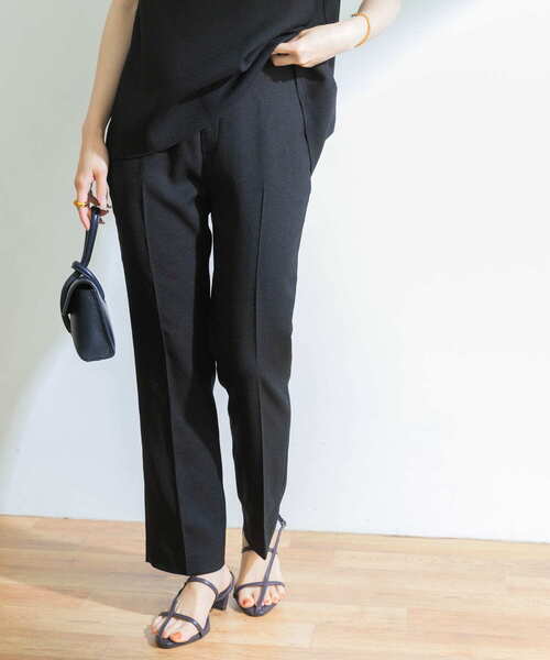 URBAN RESEARCH（アーバンリサーチ）の「リネンライクセミフレアイージーパンツ（その他パンツ・レディース・ブラック/グリーン/ベージュ・38/36）」の4枚目の写真