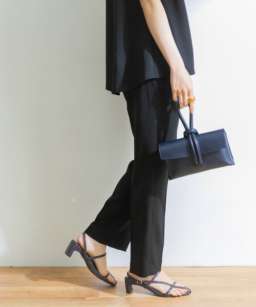 URBAN RESEARCH（アーバンリサーチ）の「リネンライクセミフレアイージーパンツ（その他パンツ・レディース・ブラック/グリーン/ベージュ・38/36）」の6枚目の写真