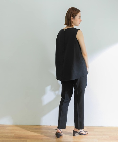 URBAN RESEARCH（アーバンリサーチ）の「リネンライクセミフレアイージーパンツ（その他パンツ・レディース・ブラック/グリーン/ベージュ・38/36）」の10枚目の写真