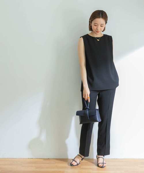 URBAN RESEARCH（アーバンリサーチ）の「リネンライクセミフレアイージーパンツ（その他パンツ・レディース・ブラック/グリーン/ベージュ・38/36）」の11枚目の写真