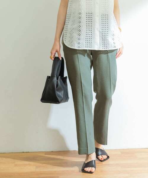 URBAN RESEARCH（アーバンリサーチ）の「リネンライクセミフレアイージーパンツ（その他パンツ・レディース・ブラック/グリーン/ベージュ・38/36）」の12枚目の写真
