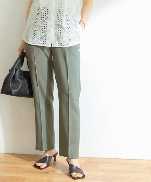 URBAN RESEARCH（アーバンリサーチ）の「リネンライクセミフレアイージーパンツ（その他パンツ・レディース・ブラック/グリーン/ベージュ・38/36）」の13枚目の写真