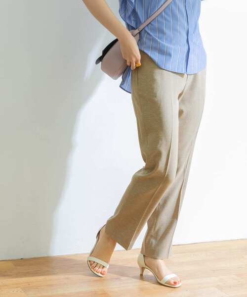 URBAN RESEARCH（アーバンリサーチ）の「リネンライクセミフレアイージーパンツ（その他パンツ・レディース・ブラック/グリーン/ベージュ・38/36）」の20枚目の写真