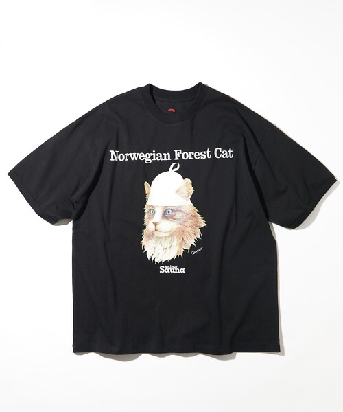 FREAK'S STORE（フリークスストア）の「SAUVENIR/サウベニア ノルウェーフォレスト/アニマル/サウナ/リンガーTEE（Tシャツ/カットソー・メンズ・ホワイト/アッシュグレー/ブラック/ホワイト系その他・SMALL/MEDIUM/LARGE）」の4枚目の写真