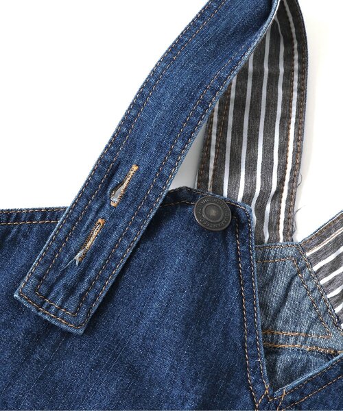 BREEZE（ブリーズ）の「Vネックジャンパースカート（ジャンパースカート・キッズ・キナリ/ブルー・90/100/120/140/110/130/80）」の7枚目の写真