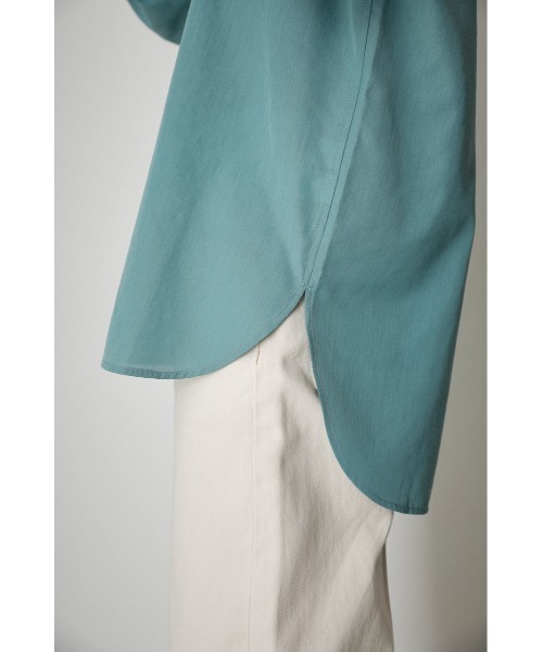 AZUL by moussy（アズールバイマウジー）の「LINEN LIKE COLOR SHIRT/リネンライクカラーシャツ（シャツ/ブラウス・レディース・オレンジ系その他/ライトブルー/オフホワイト・SMALL/MEDIUM）」の15枚目の写真