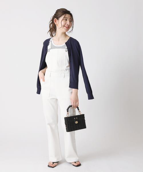 B.C STOCK（ベーセーストック）の「ハイツイスト コットンコンパクトカーディガン（カーディガン/ボレロ・レディース・ホワイト/パープル/ネイビー/イエロー・FREE）」の9枚目の写真